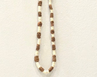 African San Bushmen Ostrich Shell Nut Necklace Botswana