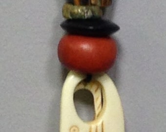 Indonesian Bone Pendant Necklace