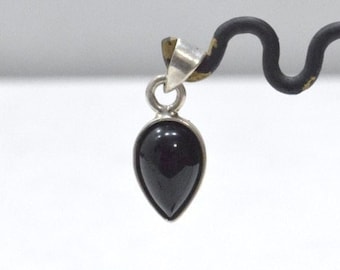 Sterling Silver Black Onyx Charm Pendant