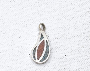 Sterling Silver & Turquoise Indian Charm Pendants