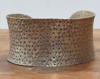 China Miao/Hmong Hill Tribe Sterling Silver Cuff Bracelet