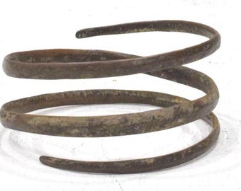 African Metal Torque Adjustable Bracelet
