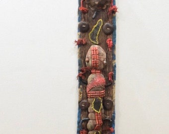 African Yourba Diviner's Beadwork Panel Nigeria