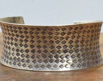 China Miao/Hmong Hill Tribe Sterling Silver Cuff Bracelet