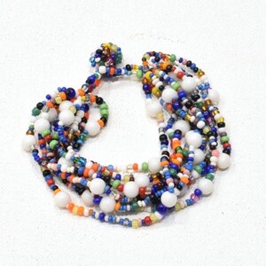 Bracelet Glass Multi-Strand Colorful Glass Bracelet