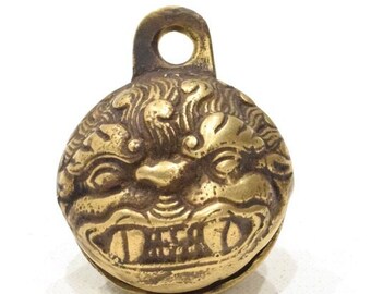 Tibetan Brass Demon Face Bell