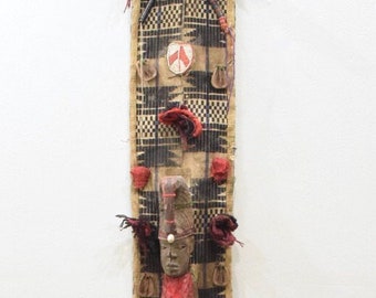 African Yourba Diviner's Beadwork Panel Nigeria