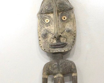 Papua New Guinea Large Wood Ancestor Figure Iatmul