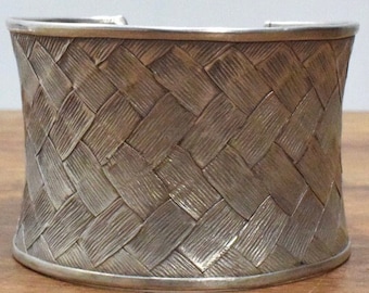 China Miao/Hmong Hill Tribe Sterling Silver Cuff Bracelet