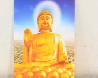 Hindu Buddha Meditating Hologram Print