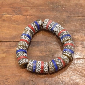 Afrikanische Krobo Glasperlen Armband Ghana Westafrika