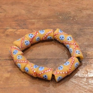 African Krobo Glass Bead Bracelet Ghana West Africa