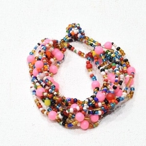 Bracelet Glass Multi-Strand Colorful Glass Bracelet