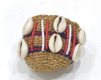 African Woven Small Kamba Shell Bag Kenya