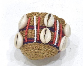 African Woven Small Kamba Shell Bag Kenya