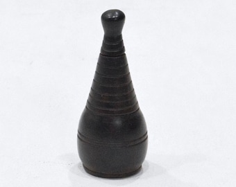 African Ebony Carved Snuff Containers Tanzania