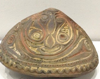 Papua New Guinea Sawos Pottery Sago Kamana Bowl Sepik