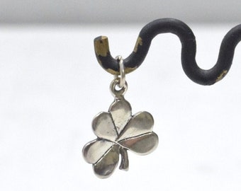 Sterling Silver 4 leaf Clover Charm Pendant