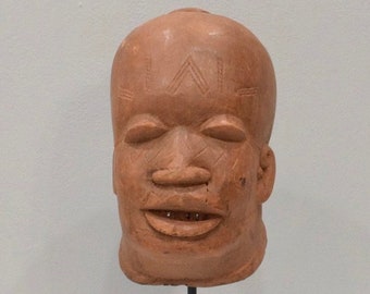 Mask African Makonde Helmet Wood Mask Tanzania