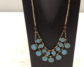 Middle Eastern Turquoise Kuchi Necklace