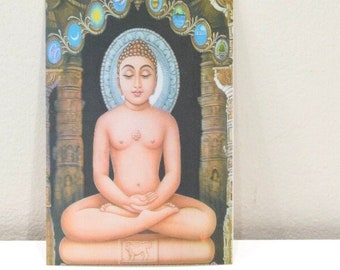 Hindu Buddha Meditating Hologram Print