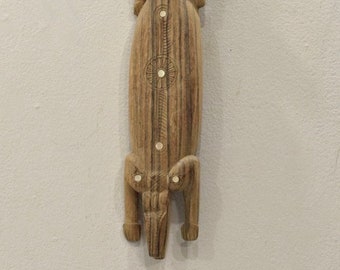 Trobriand Islands Carved Wood Crocodile