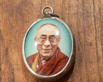 Pendant Spiritual Framed Picture Dalia Lama Charm Pendant