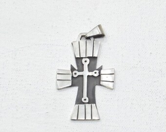 Cross Sterling Silver Pendant