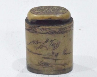 Chinese Stamp Signature Seal Carved Soapstone Chop