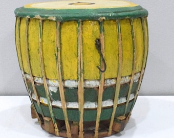 Indonesian Handmade Wood Ceremonial Drum Lombok