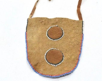 African Bushmen Apron Female Hide Beaded Apron