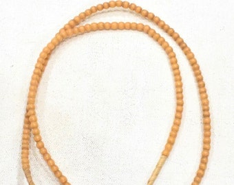 Beads African Round Beige Glass Beads