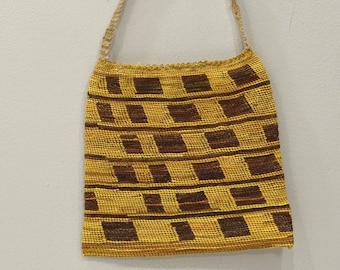 Papua New Guinea Old Orchid Stem Woven Bag