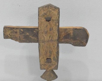 African Dogon Tribe Granary Door Lock Mali