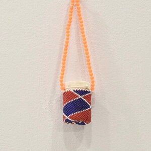 African Zulu Beaded Medicine Bottle Necklace RSA