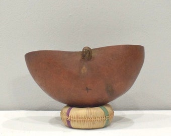 African Gourd GogoTribal Food  Bowl Vessel