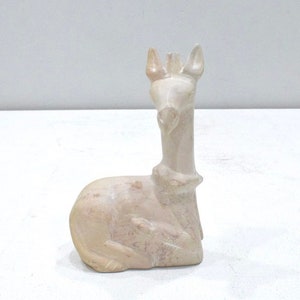 African Soapstone Giraffe Statue Kenya