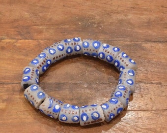 African Krobo Glass Bead Bracelet Ghana West Africa