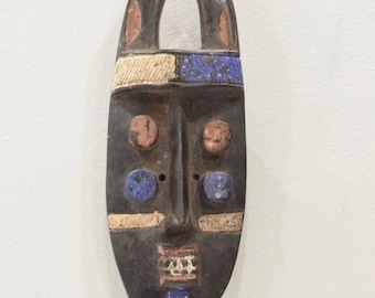 African Grebo Carved Wood Mask Liberia