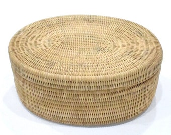 Indonesian Woven Rattan Basket Lombok Indonesia