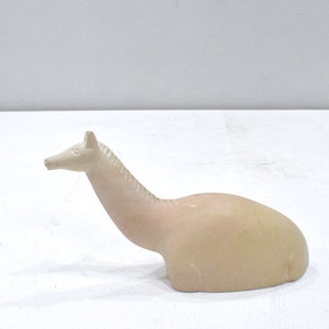 African Soapstone Giraffe Statue Kenya