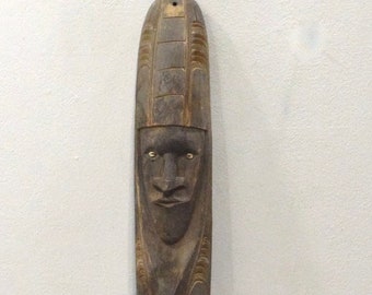 Papua New Guinea Carved Wood Mask Chambri Lakes