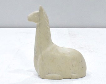 African Soapstone Giraffe Statue Kenya