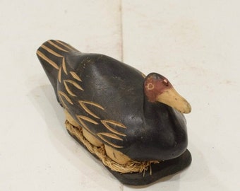 African Carved Wood Nesting Duck Zambia