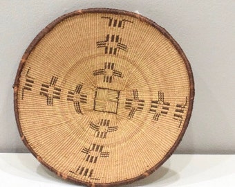 African Tonga Grass Woven Basket Zimbabwe