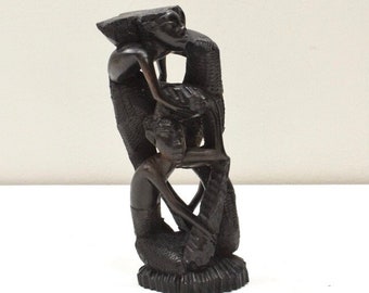 African Statue Abstract Ebony Tree of Life Makonde Tanzania