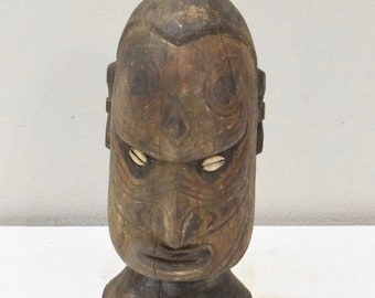 Papua New Guinea Korogo Head Statue East Sepik