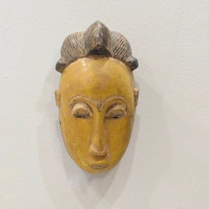 African Mask Baule Tribe Passport Mask Mali