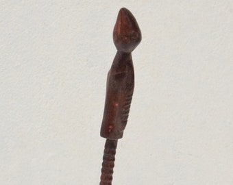 African Baule Wood Bird Stridulator Instrument Mali