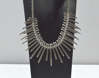 Turkish Pewter Collar Necklace